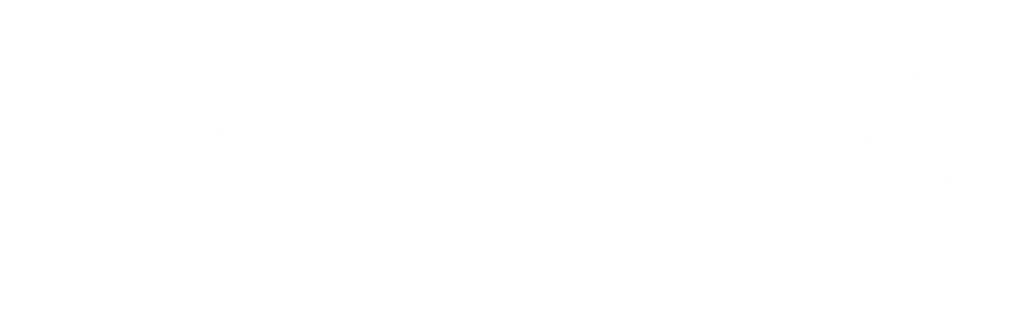Death by Design FL white horizontal logo preview